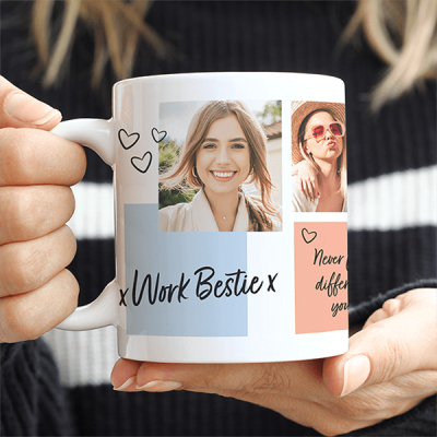 Sip and smile with a Custom Photo Mug. Simply choose from our wide range of colors and designs or upload your favorite photo.