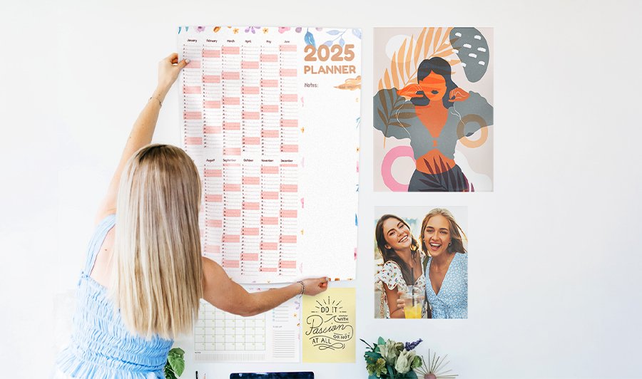 Adhesive Posters - Make a statement when you bring favorite memories to life on our paperboard poster prints with a beautiful semi-gloss finish. Customize every detail with personalized designs or upload your own photos. Ready for pick up today!