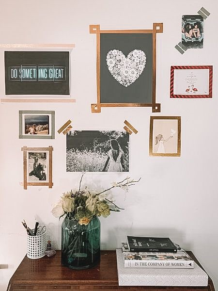 DIY Washi Tape Wall Frames - Uncommon Designs